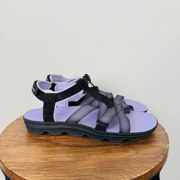 JSport Kaia Purple And Black Strappy Sandals Women’s Size 9 - Picture 4 of 10
